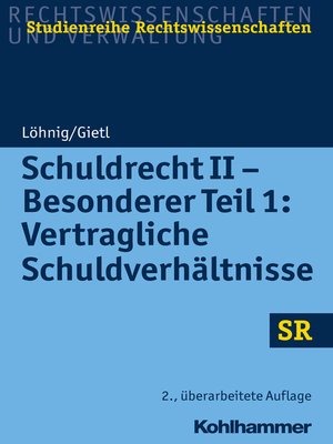 cover image of Schuldrecht II--Besonderer Teil 1